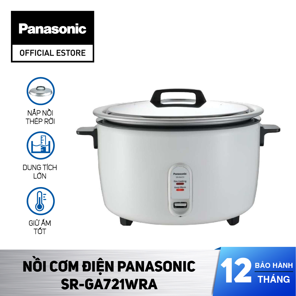 [Trả góp 0%] Nồi Cơm Điện Panasonic SR-GA721WRA - Bảo Hành 12 Tháng - Hàng Chính Hãng
