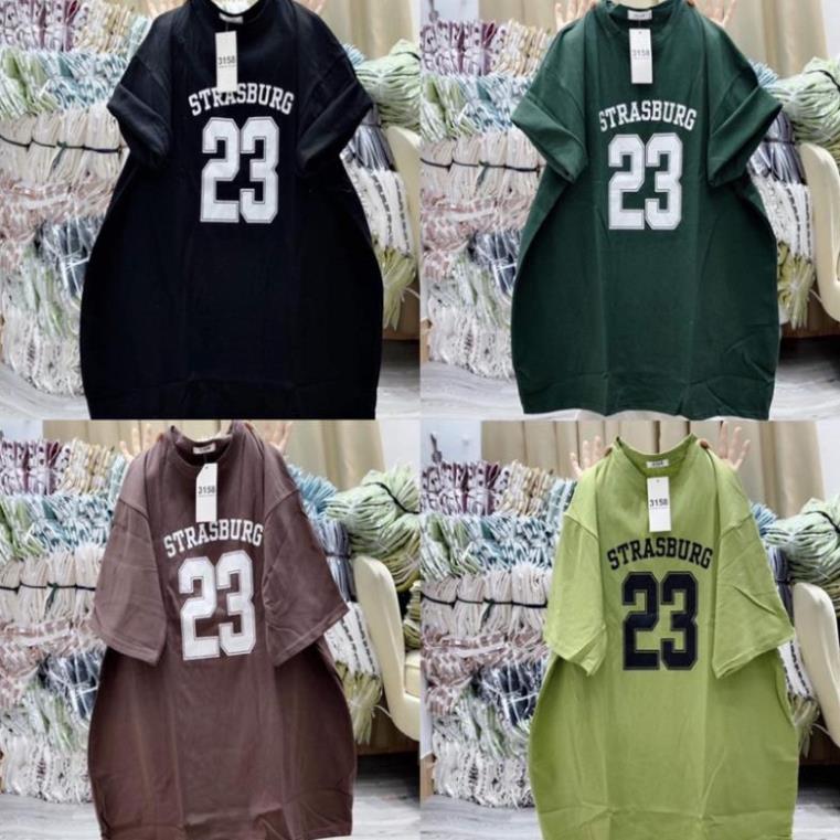 Áo phông cotton nam nữ form rộng số 23 unisex
