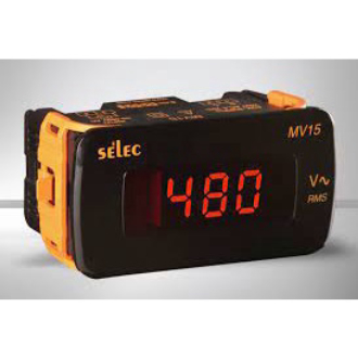 Đồng hồ đo điện MV15 mặt 48x96 SELEC