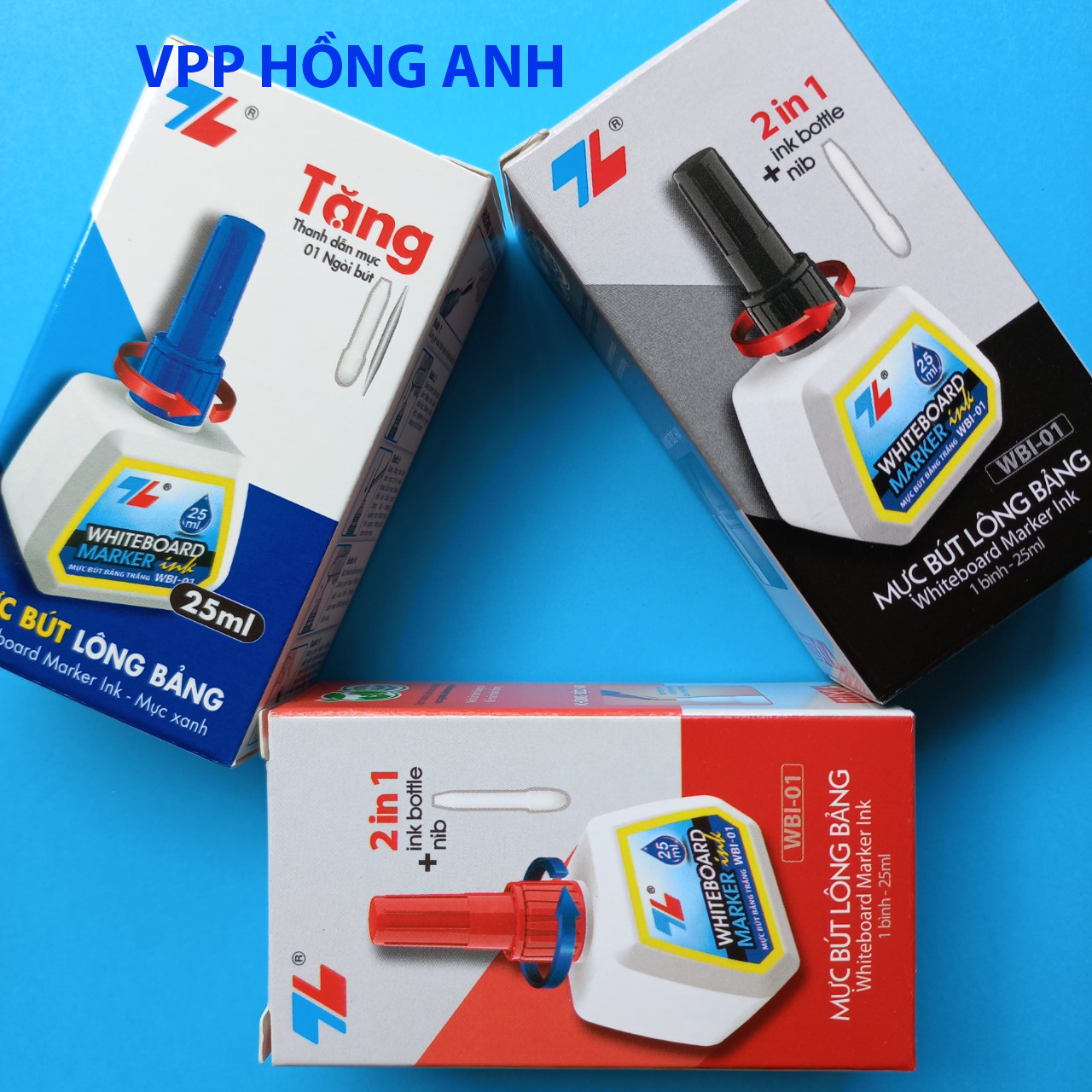 Mực lông bảng thiên long wbi-01 dùng châm mực bút wb02 wb03