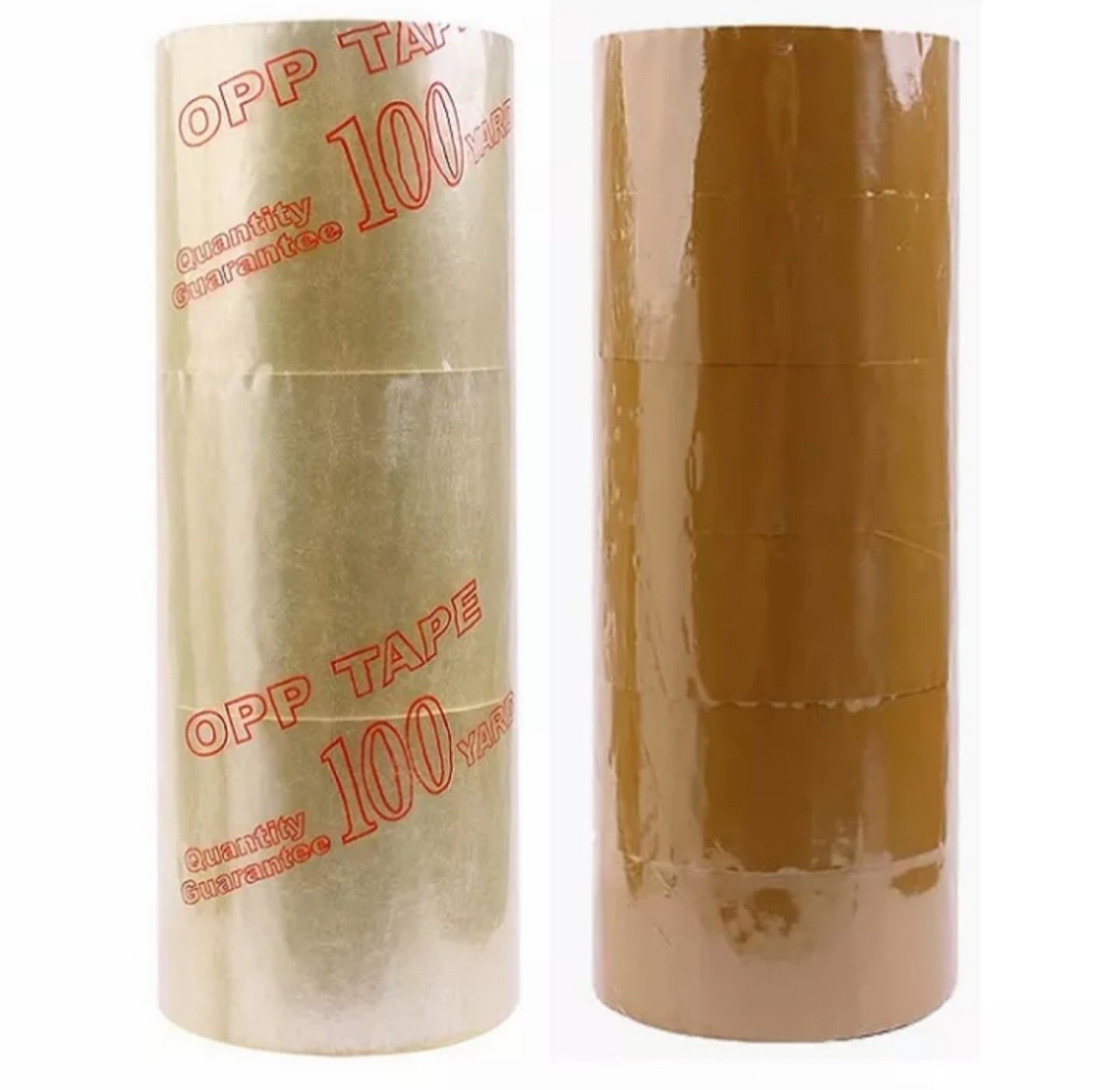 Lốc 6 cuộn băng keo trong loại lớn 100 yard, 48mm