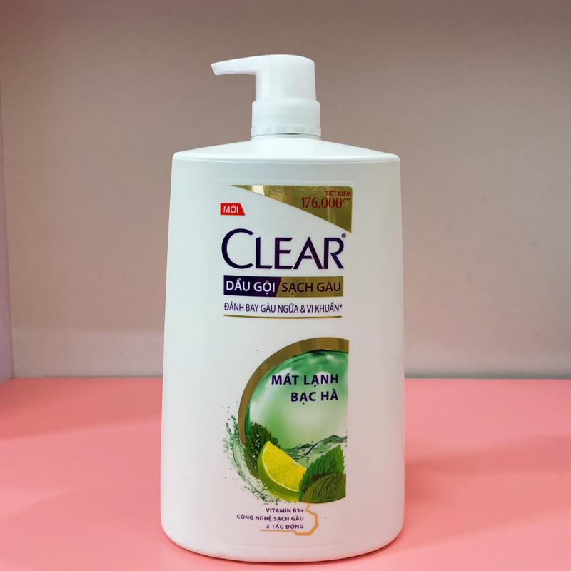 Dầu gội clear bạc hà mới 1,4kg