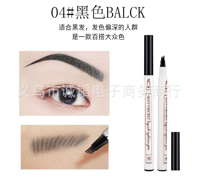 Bút Kẻ Lông Mày Gẩy Sợi 4D Fine Skech Miking Pretty