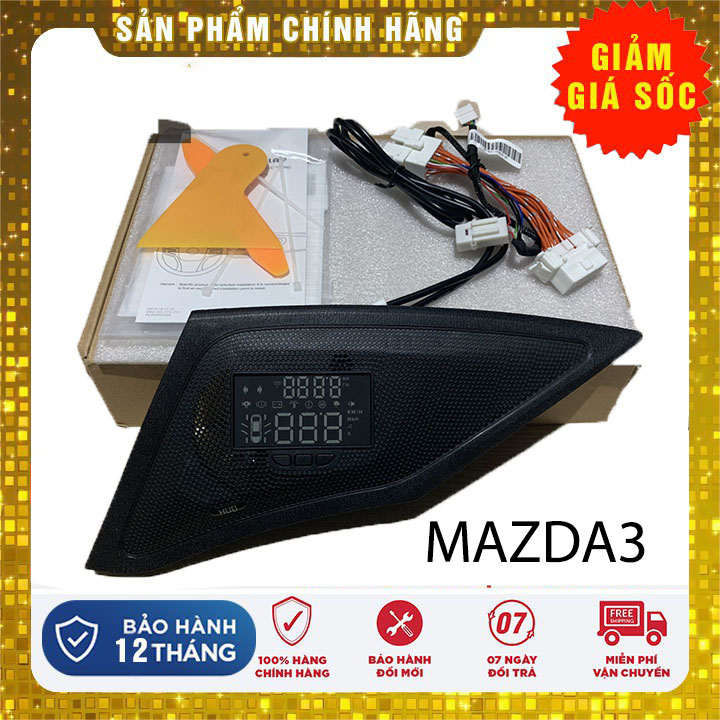 Hud kiêm cảm biến áp suất lốp thiết bị hiển thị tốc độ lên kính lái zin cho xe mazada 3