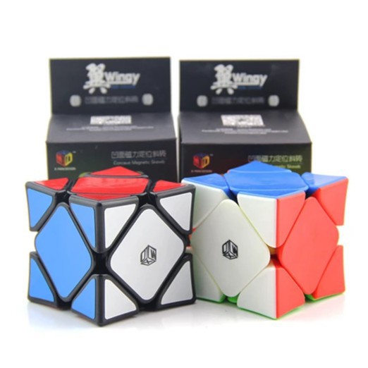 [Rubik Biến thể] QiYi Magnetic Skewb Wingy Rubik Black/ Stickerless