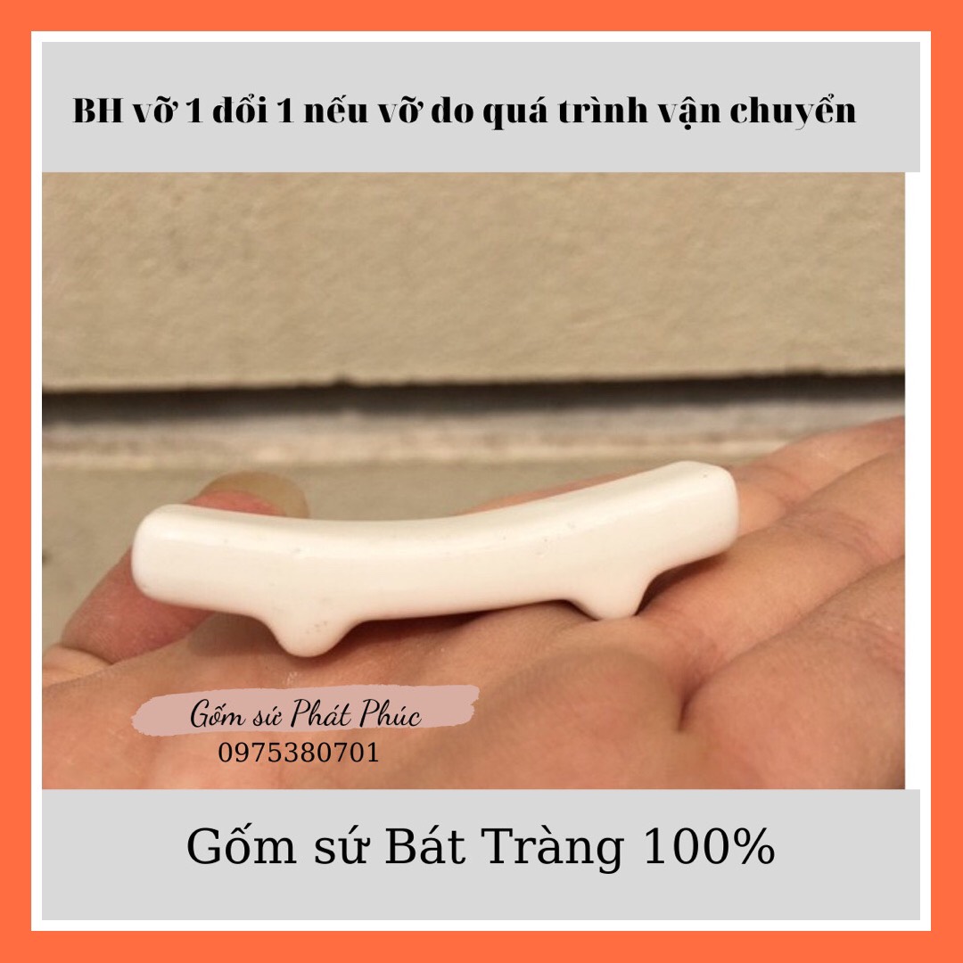 Gác đũa sứ - gác đũa kê đũa gốm sứ Bát Tràng