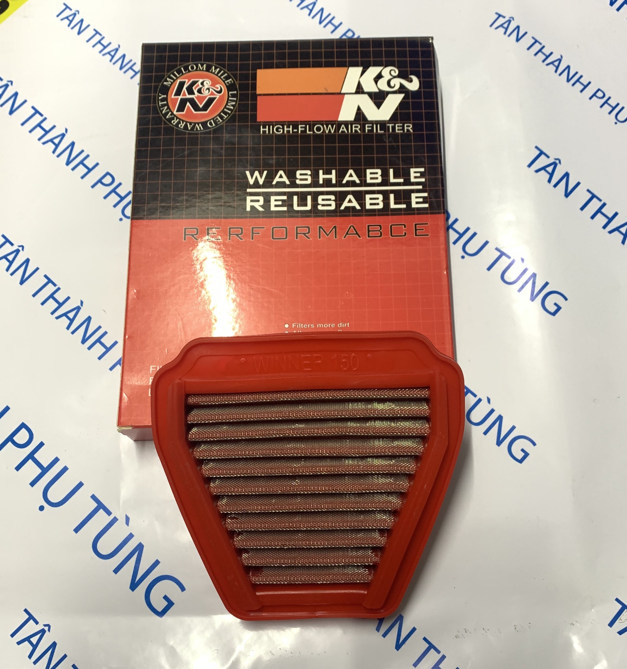 Lọc gió độ Winner , Winner X, Sonic K&N Màu đỏ