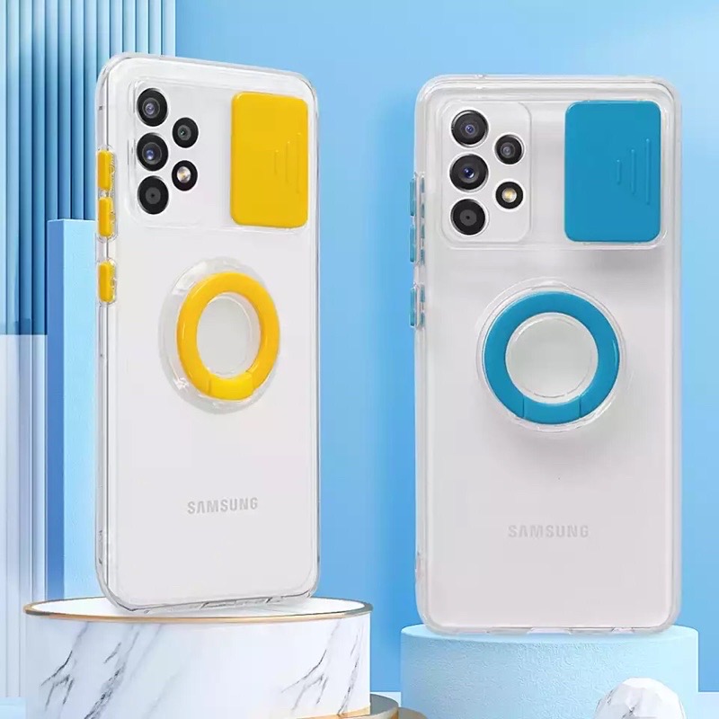Ốp lưng galaxy s23 ultra, s22 ultra, s21 fe, s21, s21 plus, s21 ultra nhựa dẻo trong có vòng nhẫn xỏ ngón
