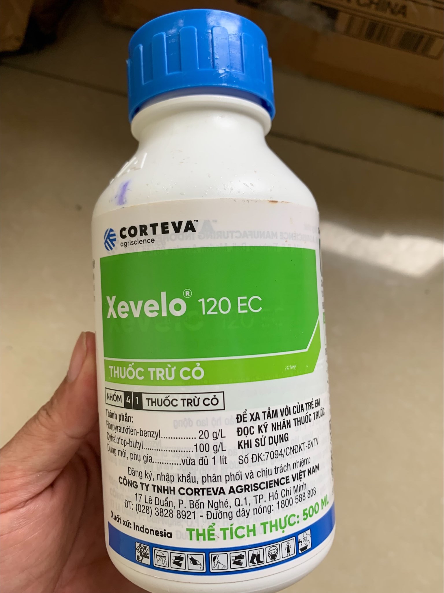  Xevelo 120EC - Chai 500ml - Corteva - Thuốc trừ cỏ thế hệ mới chai diện mạo mới 