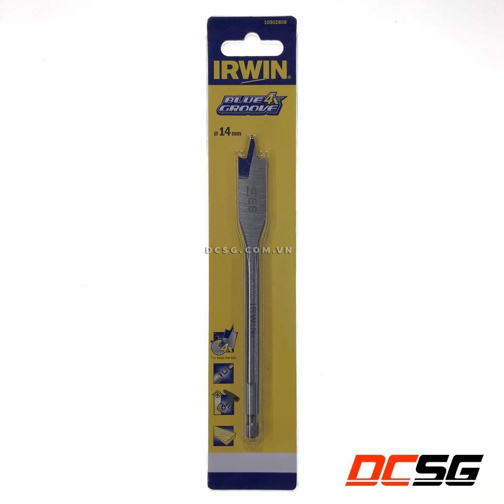 Mũi khoan gỗ đuôi cá 14mm irwin 10502808