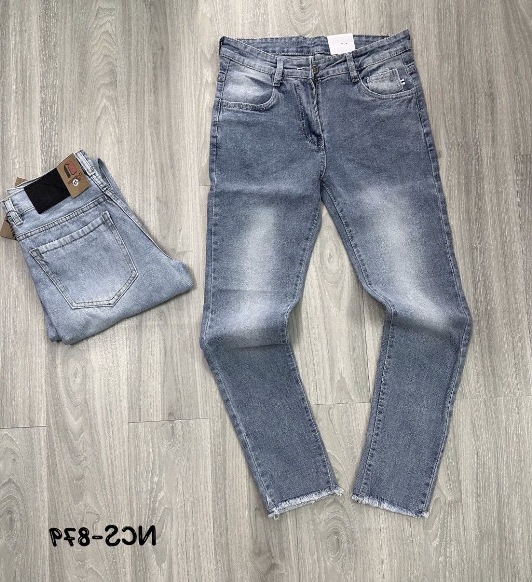 Quần jean nam chất bò co giãn trơn wat bạc size 28-34