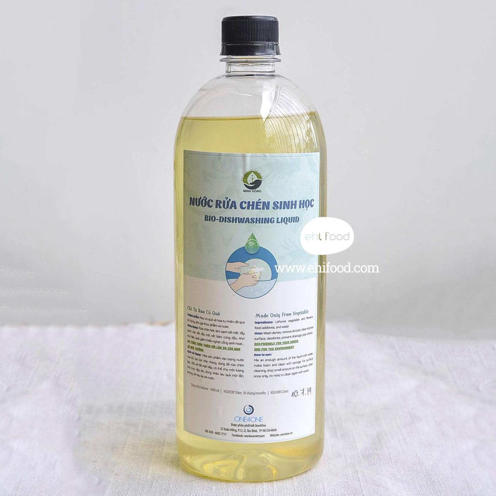 Nước rửa chén sinh học minh hồng 1l