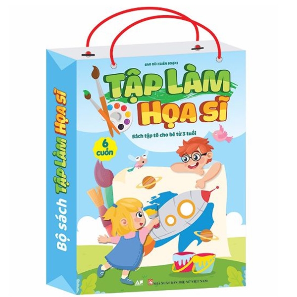 Fahasa - Túi Sách Tập Làm Họa Sĩ - Sách Tập Tô Màu Cho Bé Từ 3 Tuổi (Bộ 6 Cuốn)