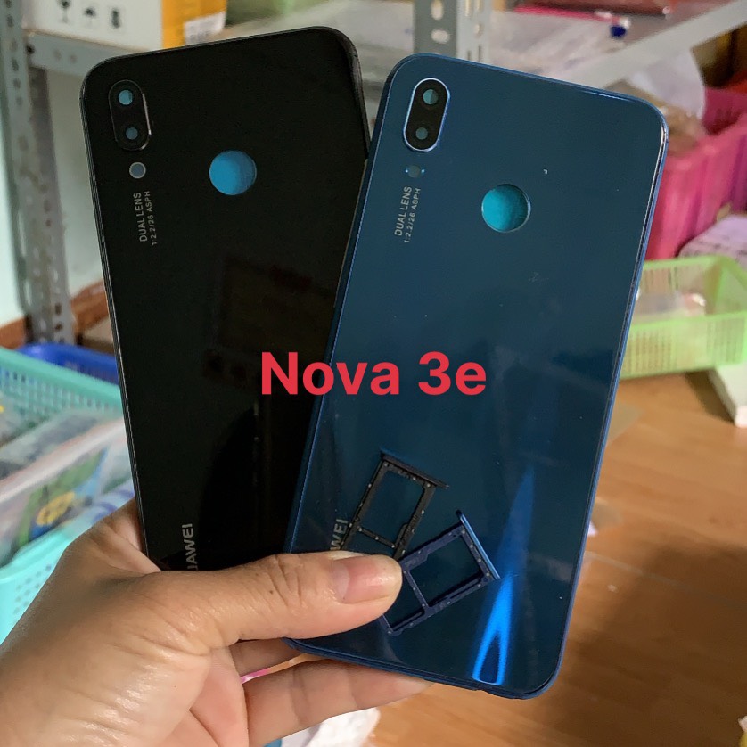 Bộ vỏ huawei Nova 3E kèm nút bấm ,kính camera