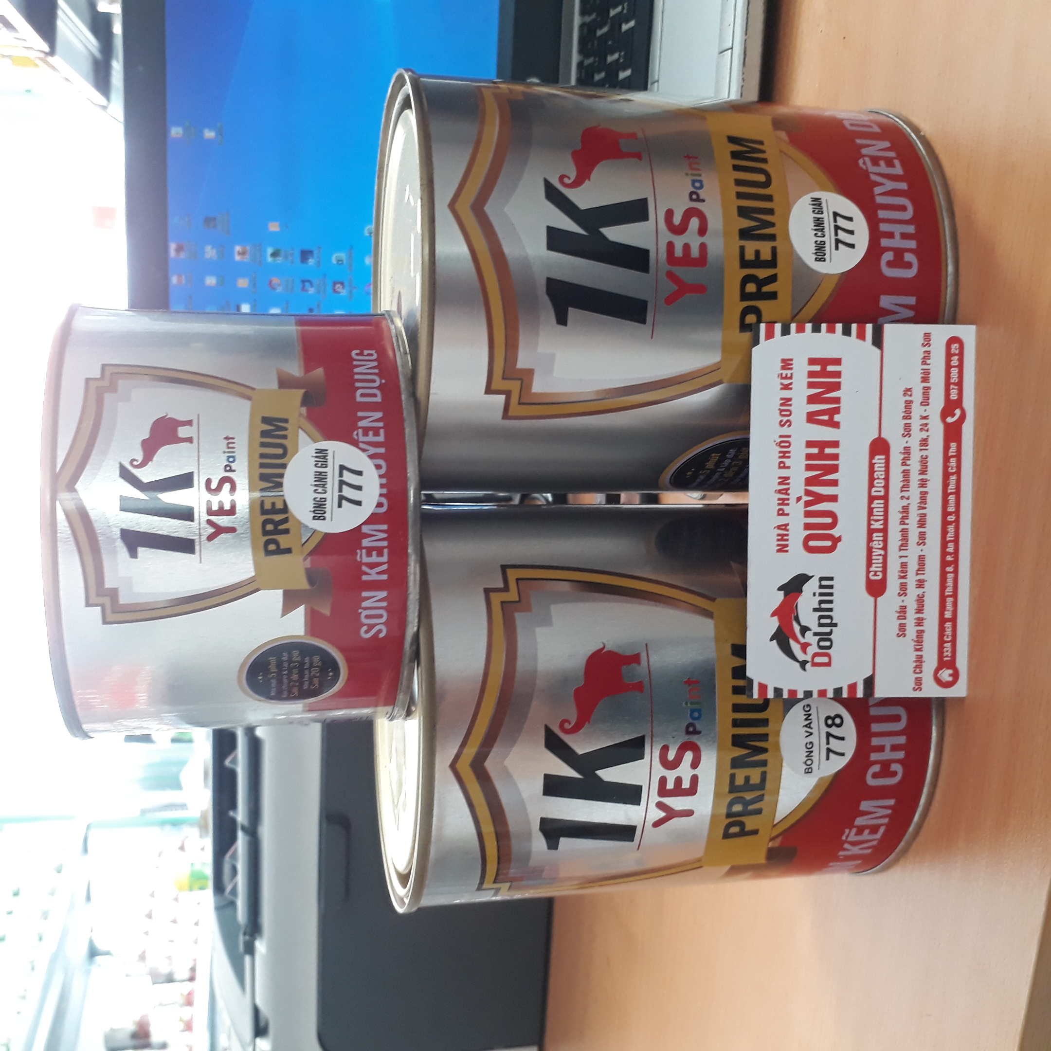 SƠN BÓNG CÁNH GIÁN, BÓNG VÀNG (SƠN GỖ, SƠN GIẢ GỖ) CAO CẤP 1K YES - TẶNG KÈM CỌ