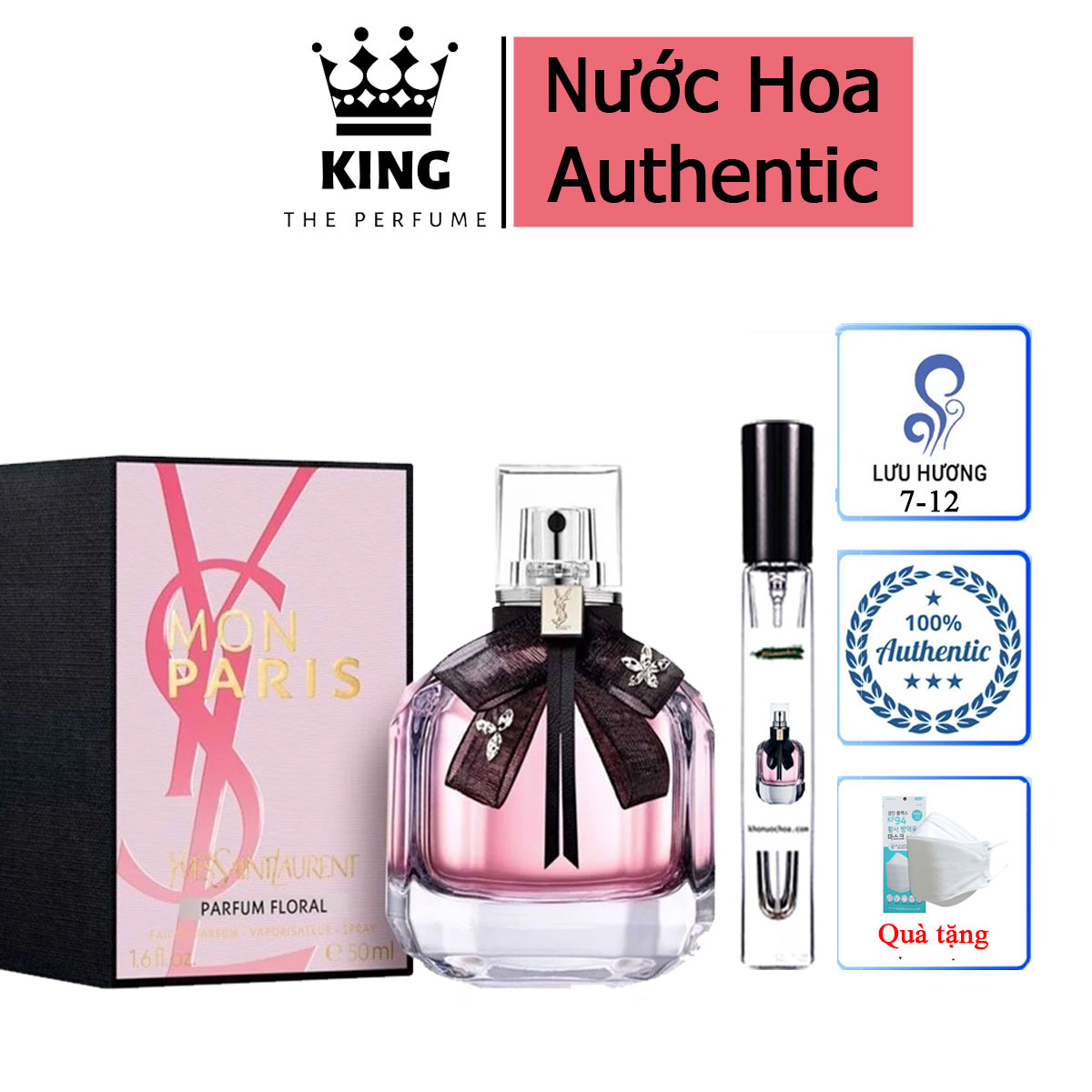 Nước hoa nữ 𝐘𝐒𝐋 𝐌𝐨𝐧 𝐏𝐚𝐫𝐢𝐬 - hương thơm ngọt ngào quyến rũ chiết 5-10-20ml