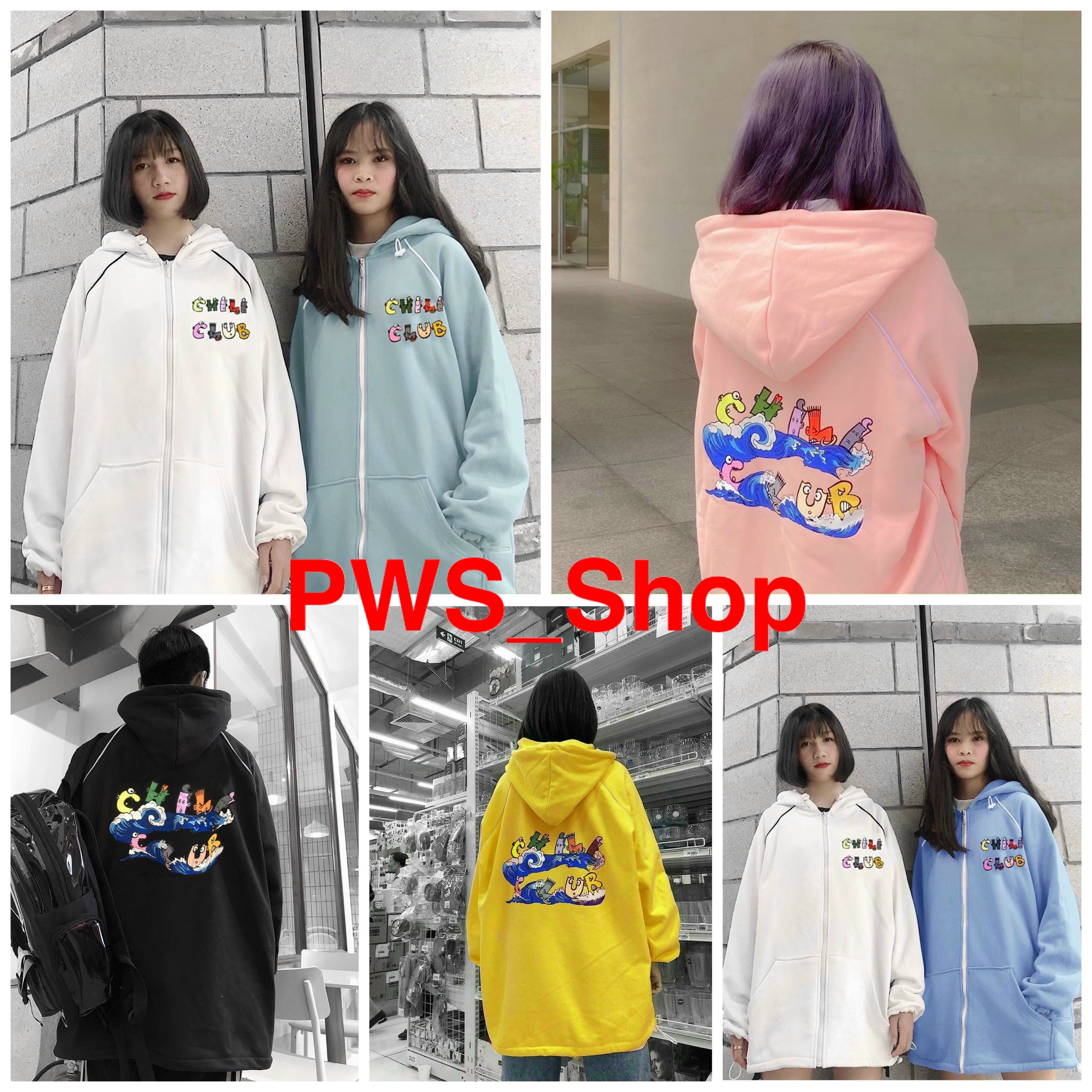 [HCM]Áo Khoác Chili Club Unisex Form Rộng - KN26