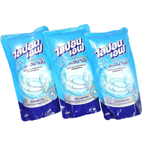 Combo 3 túi Nước Rửa Chén Lion Thái Lan (1 túi / 550ml) Siêu Sạch