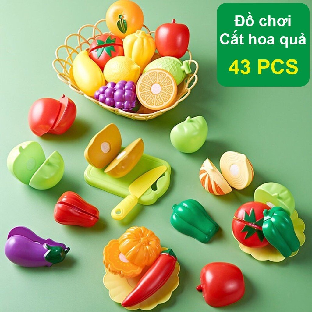 Bộ đồ chơi cắt hoa quả rau củ cho bé