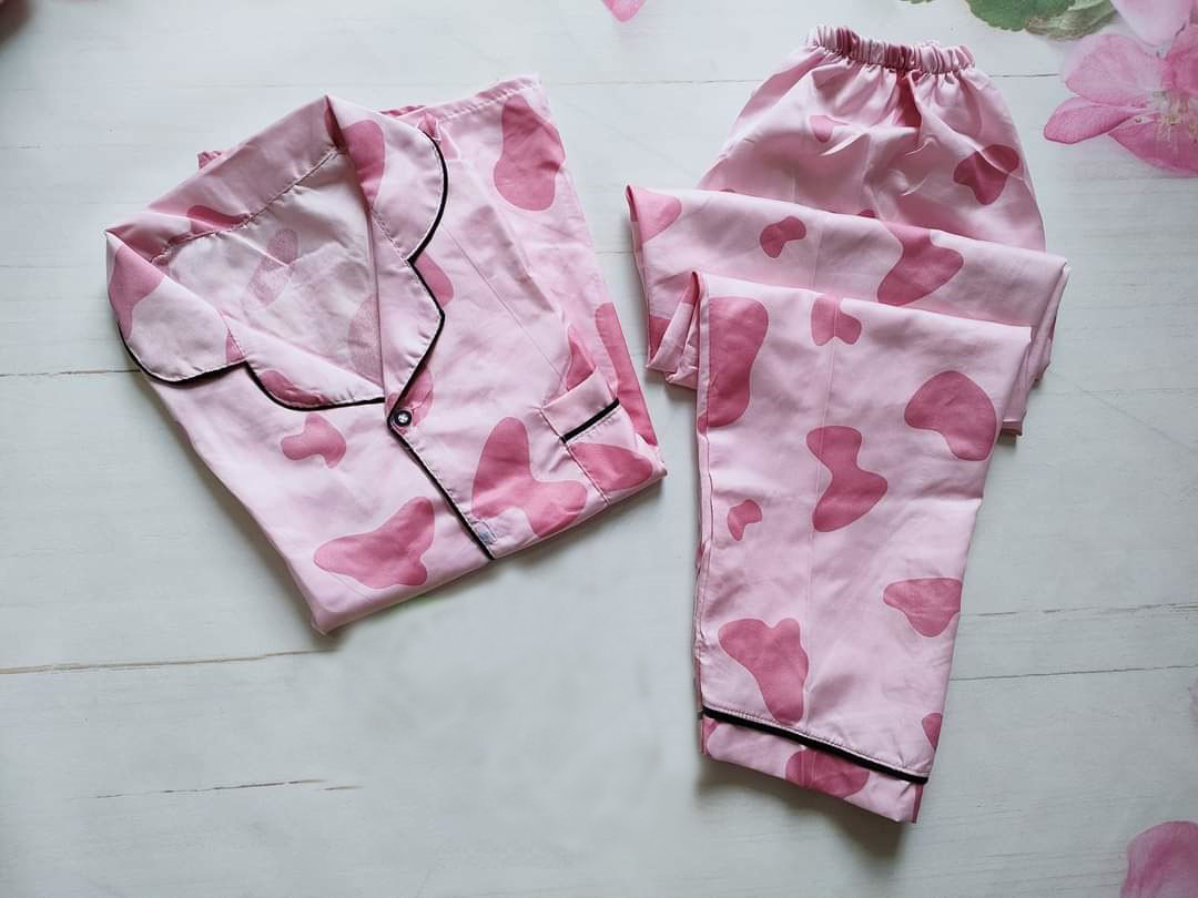 Pijama tay cộc quần dài chất mềm mịn từ 40 đến 60kg