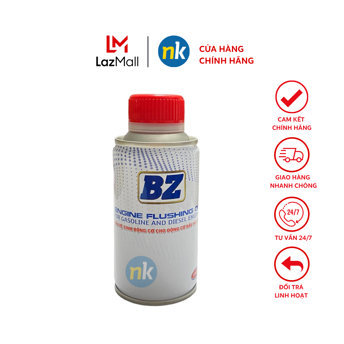 Dung dịch súc rửa động cơ BZ Engine Flush 100ml - Làm sạch động cơ, cải hiện hiệu quả tốt