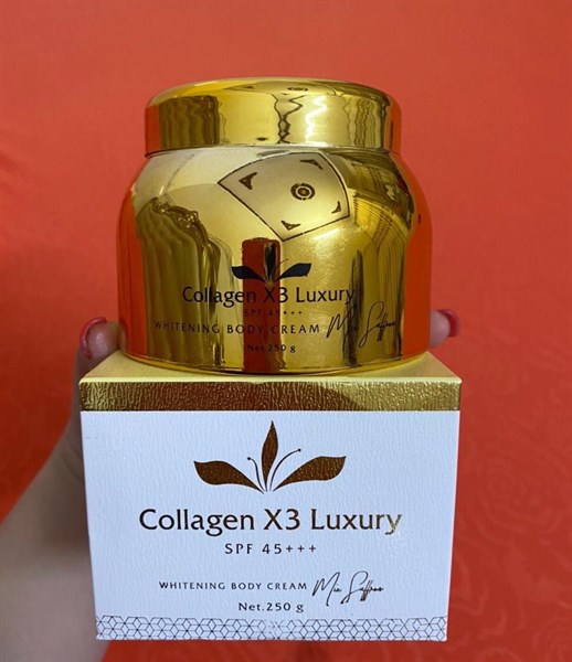 H- Kem Body Collagen X3 Luxury 250g. Chính Hảng CTy Đông Anh Siêu Trắng Mịn Chỉ trong 7 ngày sử dụng.