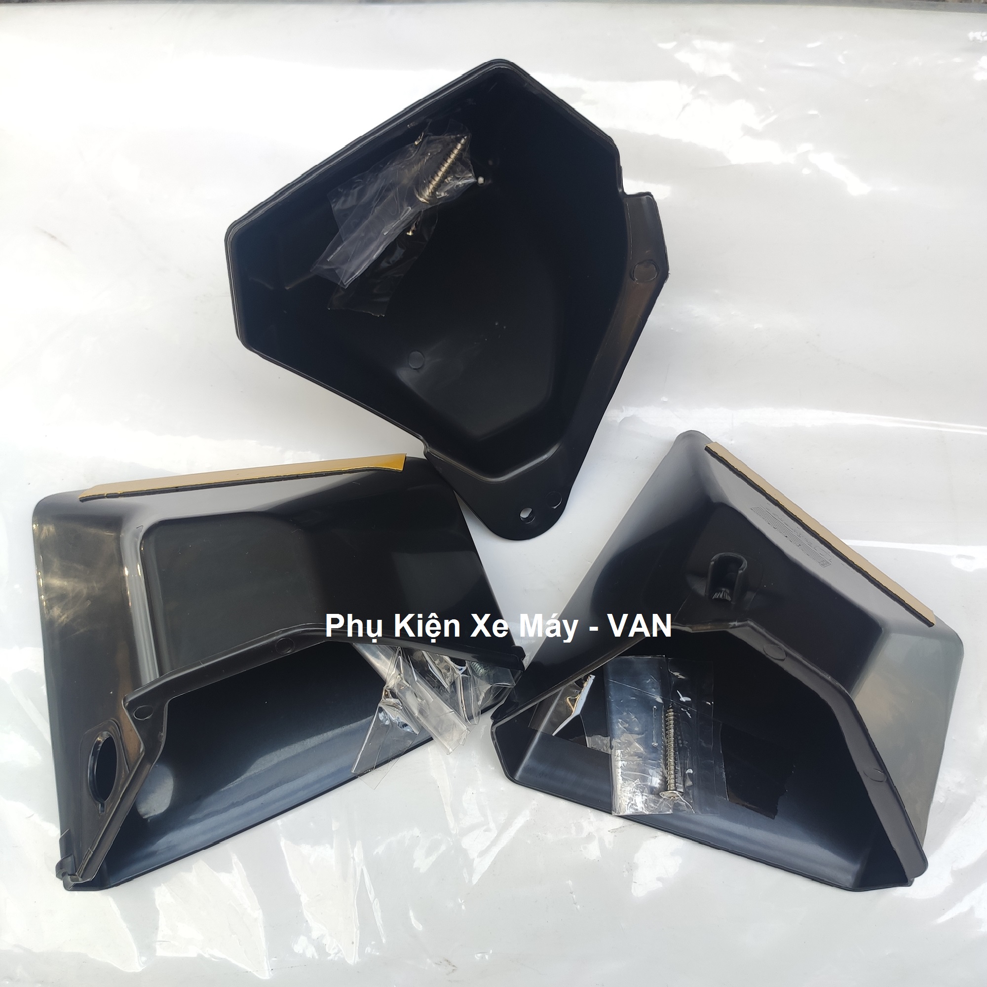 Hộc Đựng Đồ Xe AB AirBlade 2013-2023 Đen & Carbon