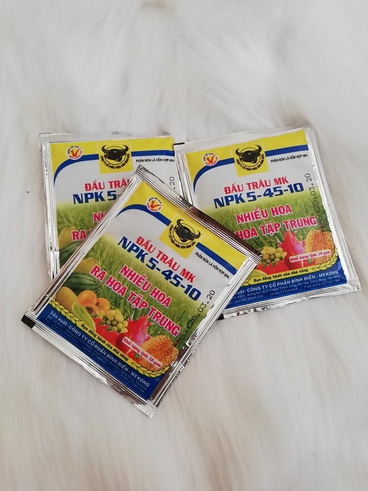 [HCM]Phân bón đầu trâu MK NPK 5-45-10 kích thích ra hoa cao cấp