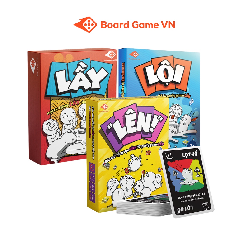 Combo thẻ bài Lầy - Lội - Lên -Party game siêu vui siêu lầy - Kun shop - Đồ chơi trí tuệ