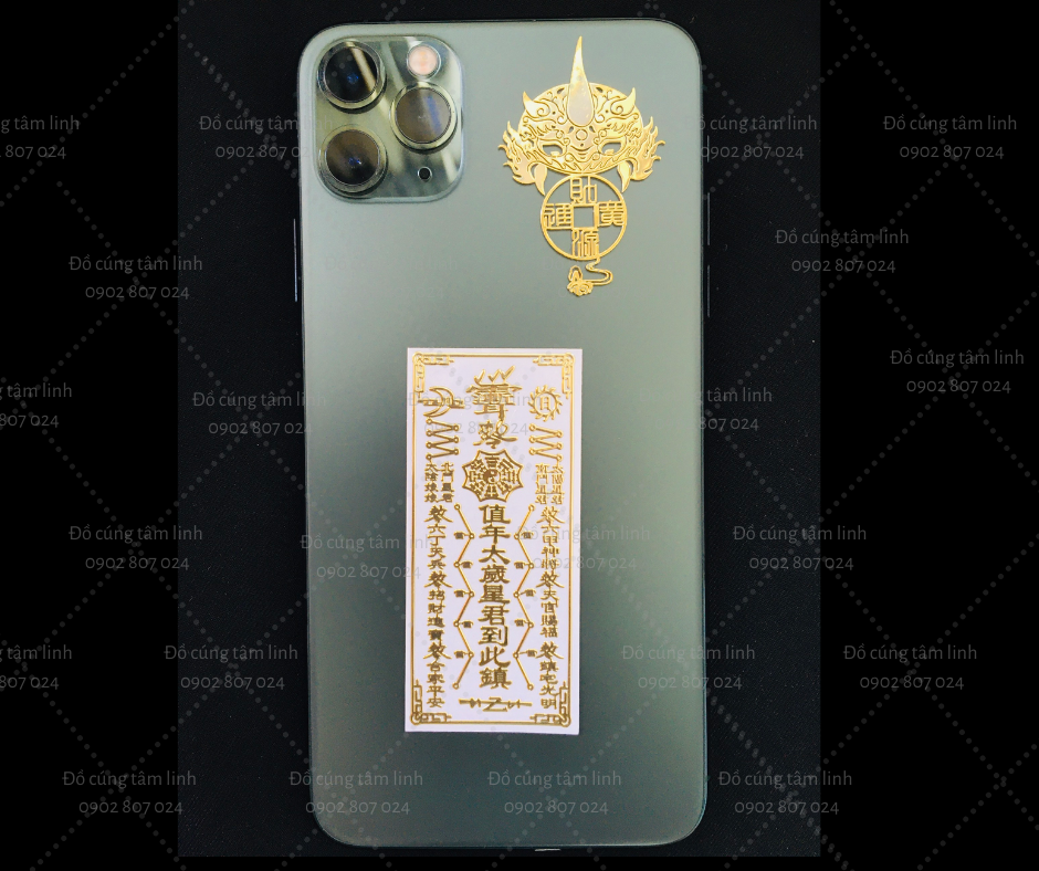 [HCM]Linh Phù Thái Tuế giải hạn dán điện thoại - hoá giả vận đen năm tân sửu đem lại bình an -Đã chú