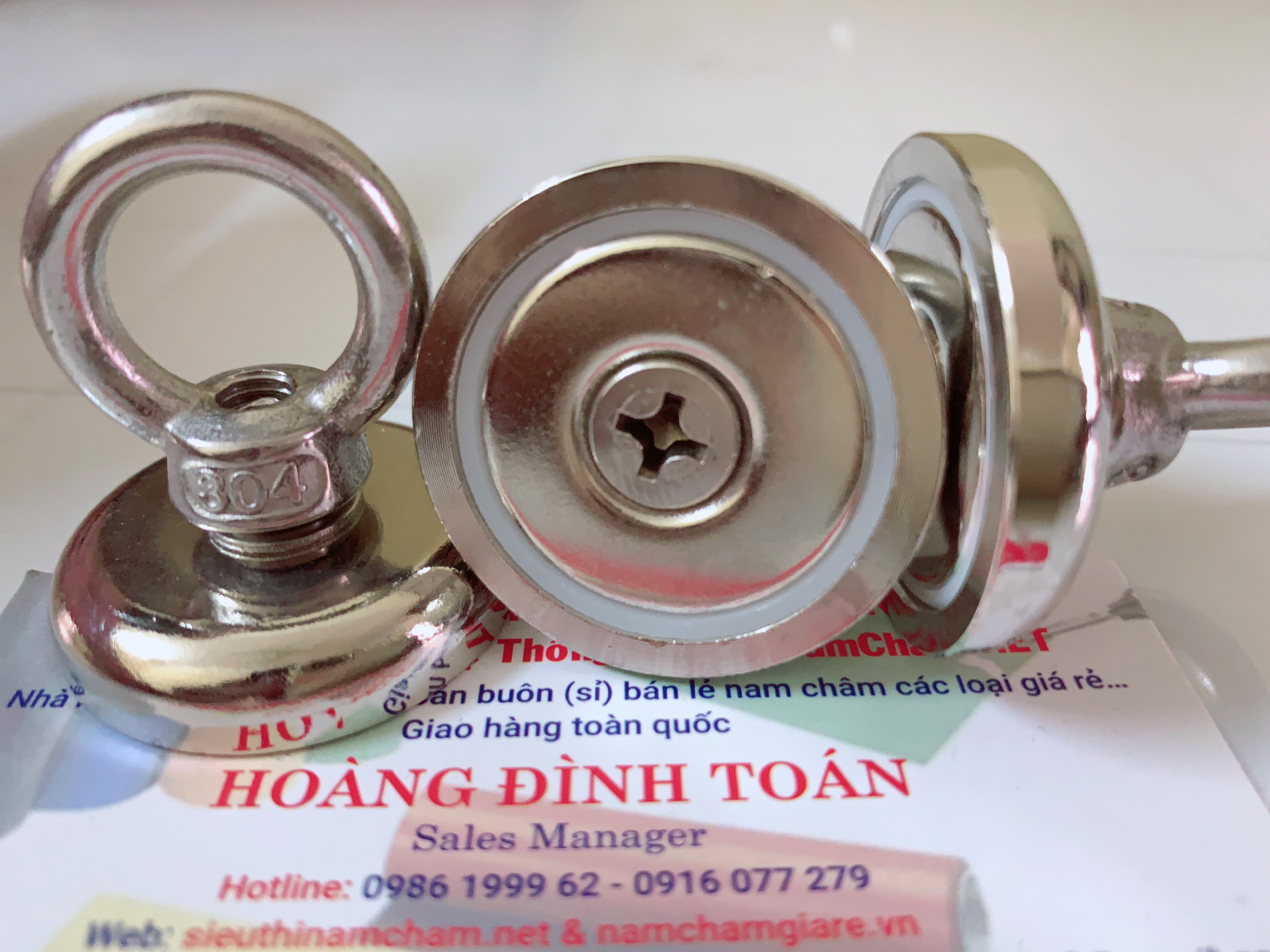 Nam châm cứu hộ D42mm từ tính siêu mạnh Nâng TỐI ĐA 30KG