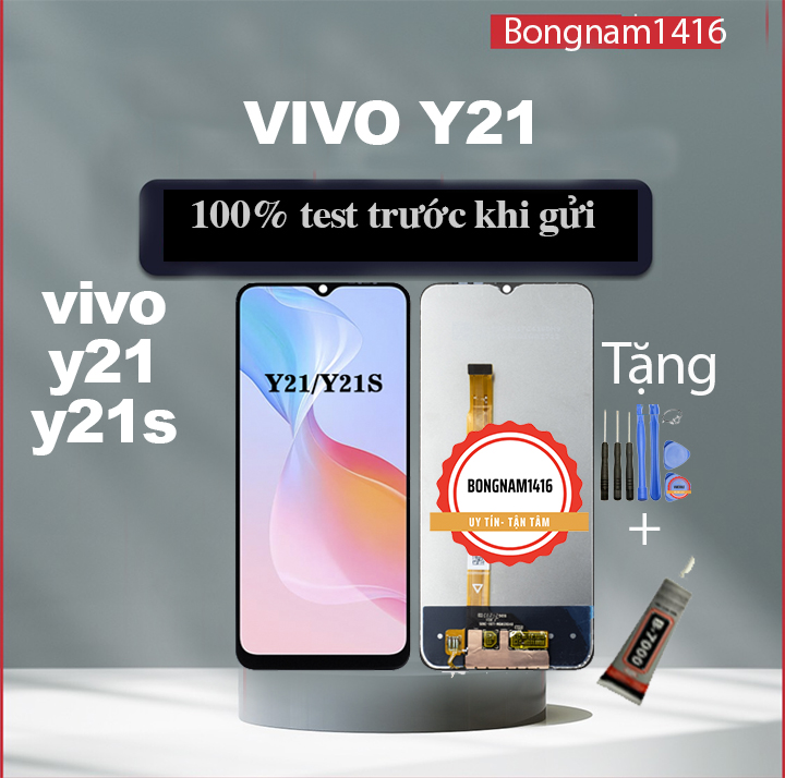 Màn hình Vivo Y21-2021 / Y21S (Zin) tặng bộ sửa và keo dán b7000.