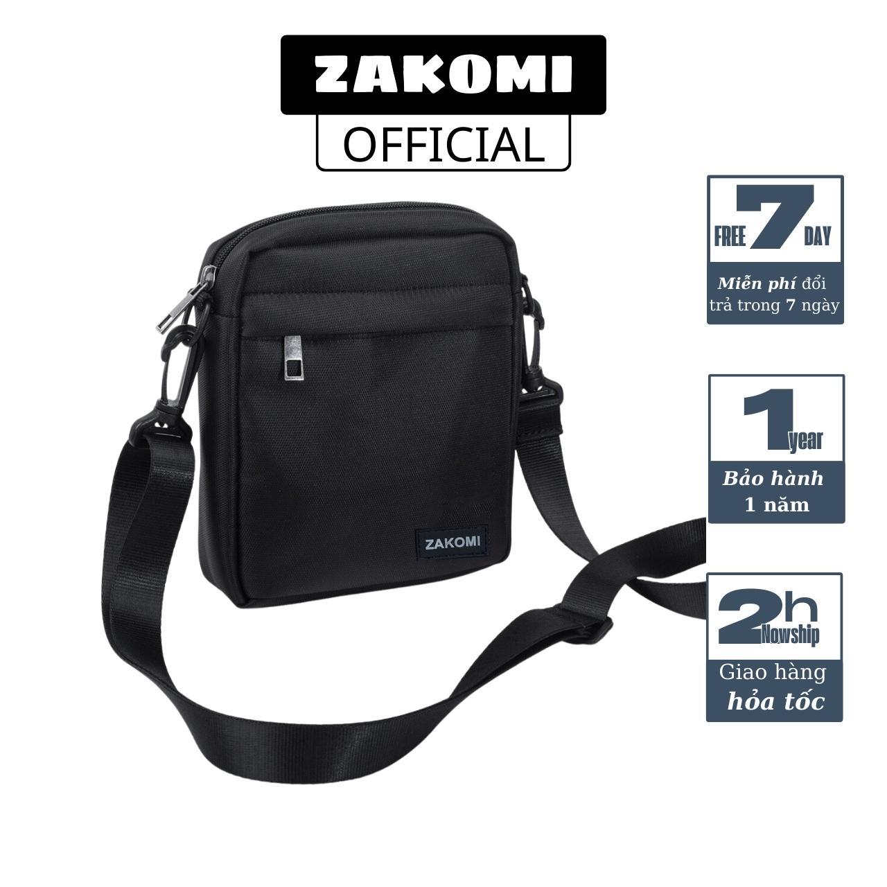 Túi đeo chéo mini nam vải chống thấm nước ZAKOMI kích thước 20x15x5cm túi chéo mini siêu nhỏ túi đeo chéo mini nam giá rẻ - Bảo hành 12 tháng