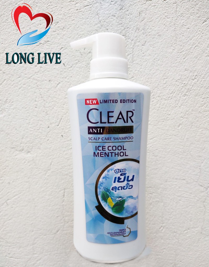 Dầu gội đầu Clear Bạc Hà Thái Lan 480ml
