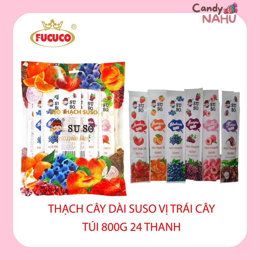 Kẹo thạch Suso thanh dài 800g 1 túi