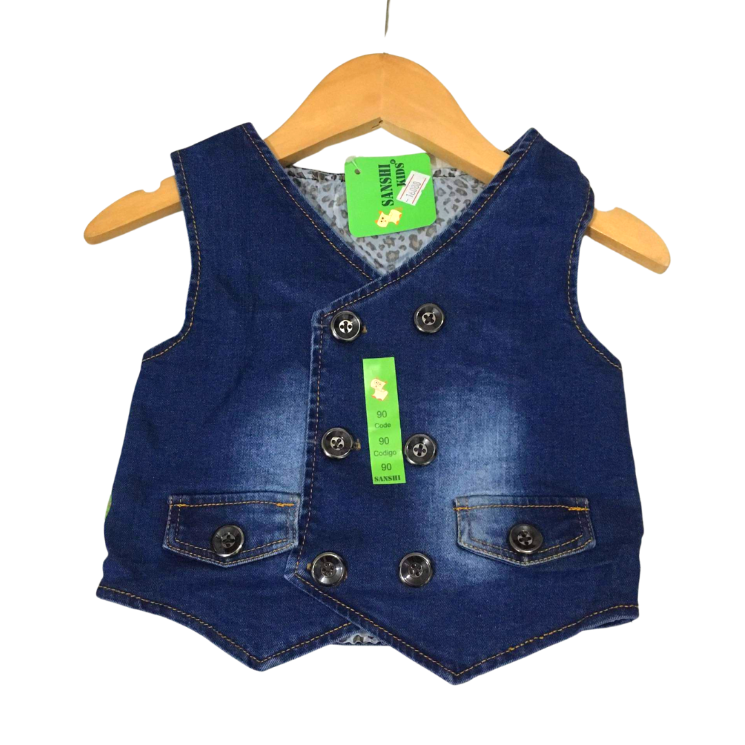 Áo bò gile cá tính cho bé trai/gái 7-17kg