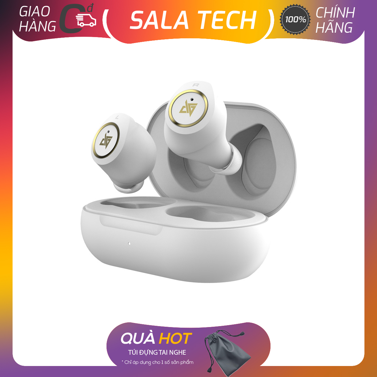 Tai nghe bluetooth không dây auglamour at200 mini hàng chính hãng - sala tech