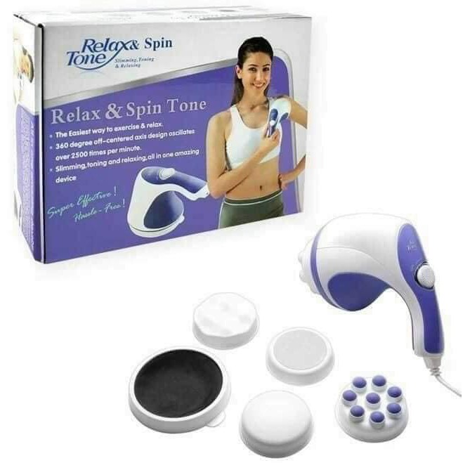 Máy giảm mỡ matxa cầm tay relax tone 5 đầu matxa