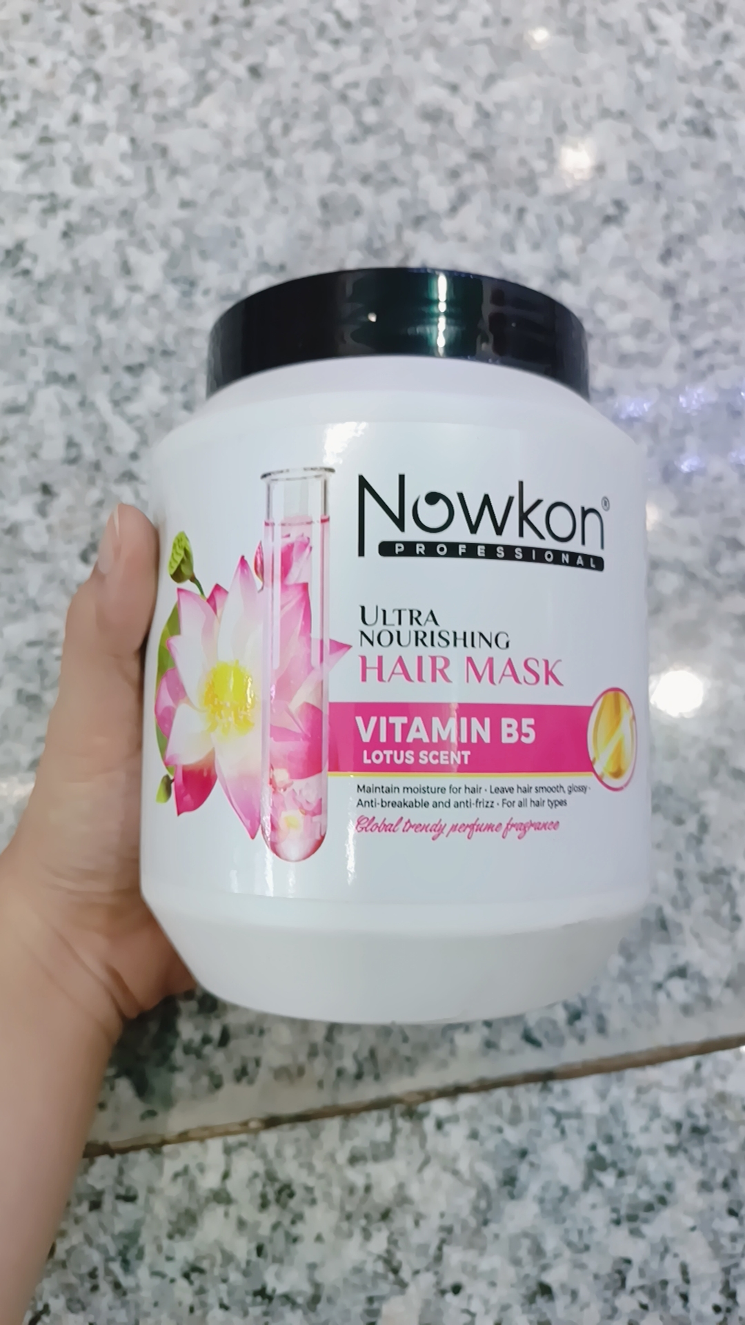 Xả tóc - mặt nạ tóc siêu dưỡng hương hoa sen nowkon 1000ml
