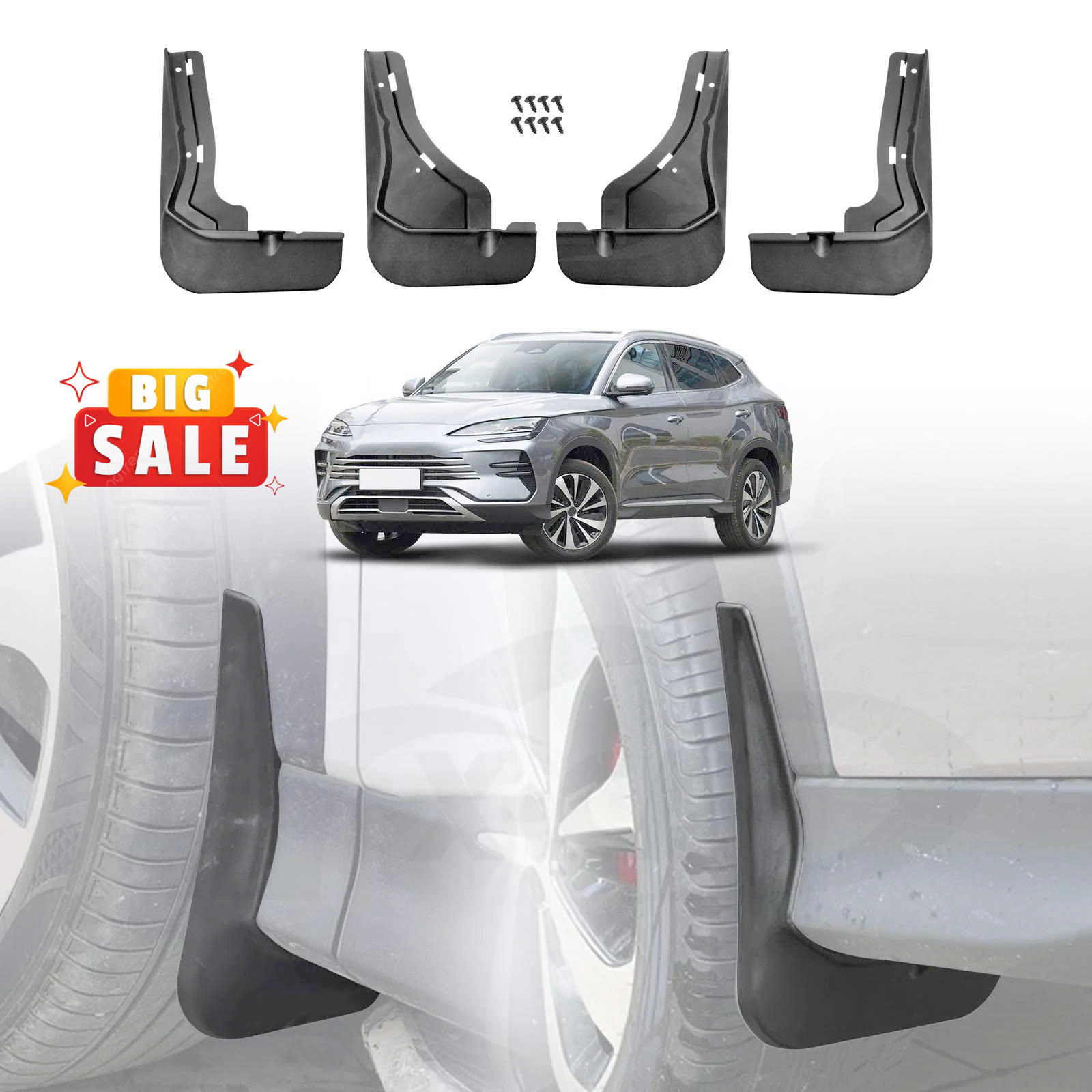Chắn Bùn Byd Sealion 6 2024 2025 2026 - Bộ 4 Chắn Bùn Bánh Byd Sealion 6