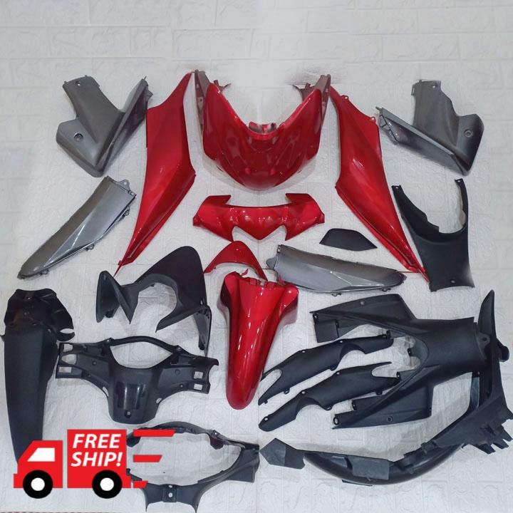 [MIỄN SHIP NHÉ] Bộ dàn áo xe WAVE S110 - RS110 màu Đỏ, nhựa ABS nguyên sinh- FS545 - CÓ khuyễn mãi BỘ TEM xịn.