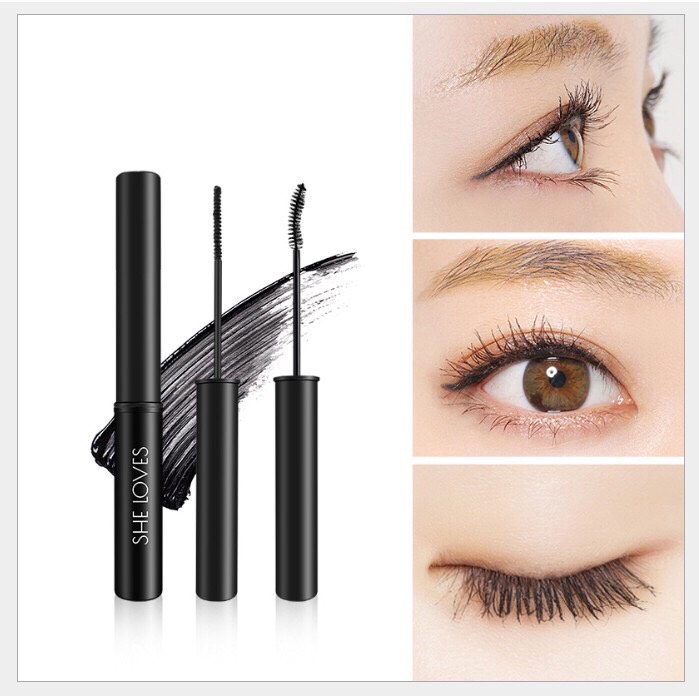 Mascara She Loves Đầu Chải Nhỏ Chống Nước Không Nhoè