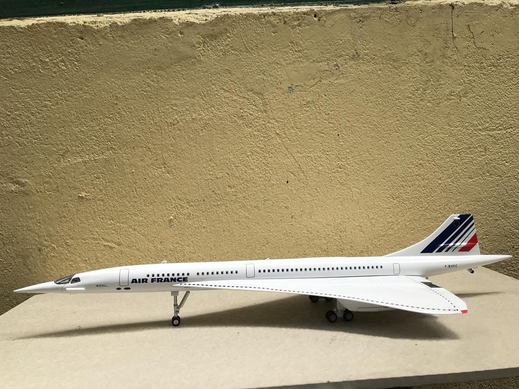 Mô hình máy bay siêu thanh concorde air france - 1:125