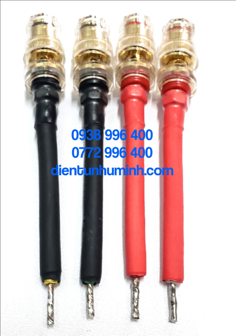 Bộ 4 đầu đổi bắp chuối ra mỏ chim đầu vàng tốt - đầu đổi dây loa