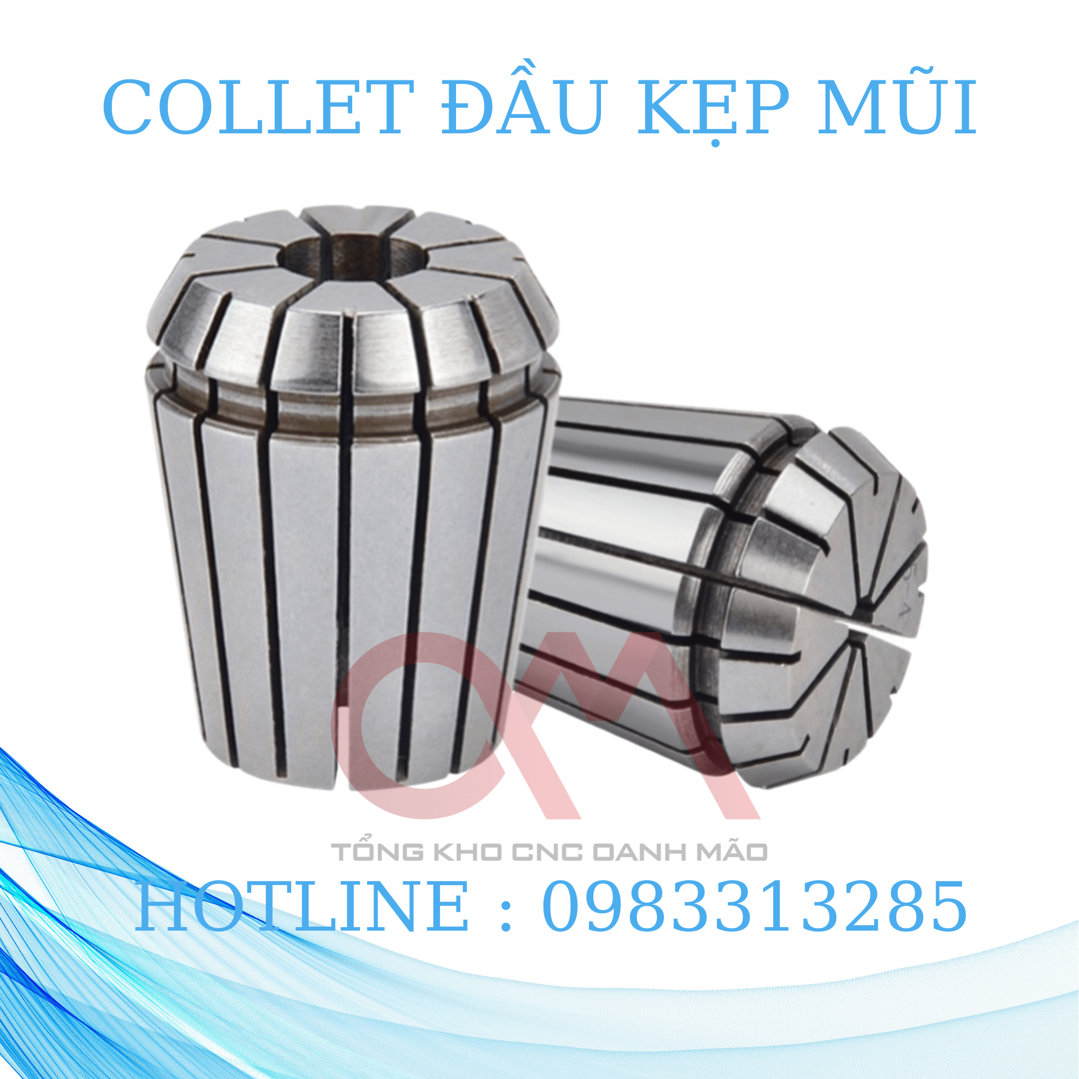 Collet đầu kẹp dao er11, er16, er20, er25, er32. Dành cho spindle củ đục CNC 800w ,1.5kw, 2.2kw, 3.2kw, 4.5kw, 5.5kw..