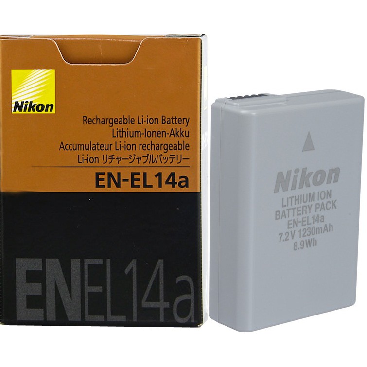 Pin nikon en-el14 en-el14a cho các dòng máy df d3100 d3200 d3300 d5100 d5200 d5300 d5500
