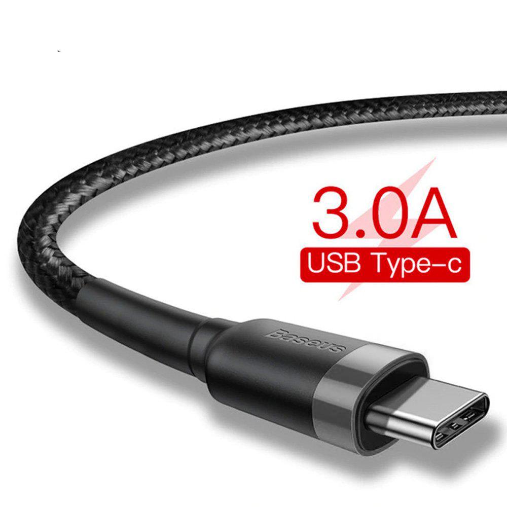 Cáp sạc nhanh và truyền dữ liệu Cafule Type C dài 3m cho Samsung S8/ S9/ Xiaomi/ Huawei/ Oppo/ Nokia ( 2A, Sạc nhanh Quick charge )