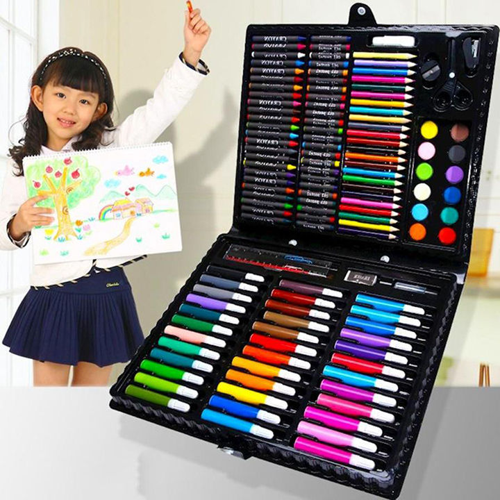 [HCM]Combo 86 món bút tô màu cho bé thỏa sức sáng tạo phát triển kĩ năng.