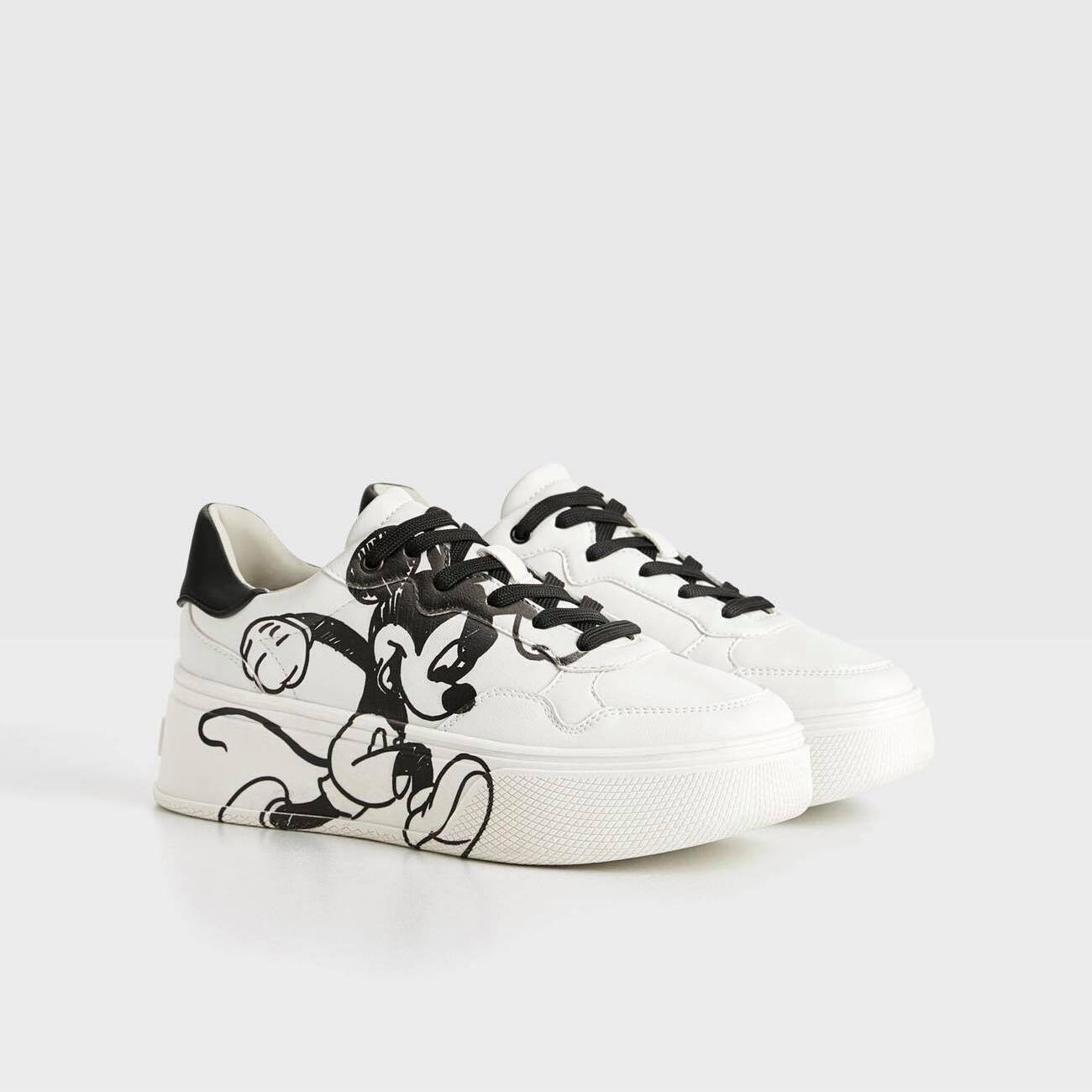 Giày thể thao nữ bershka chính hãng hình mickey