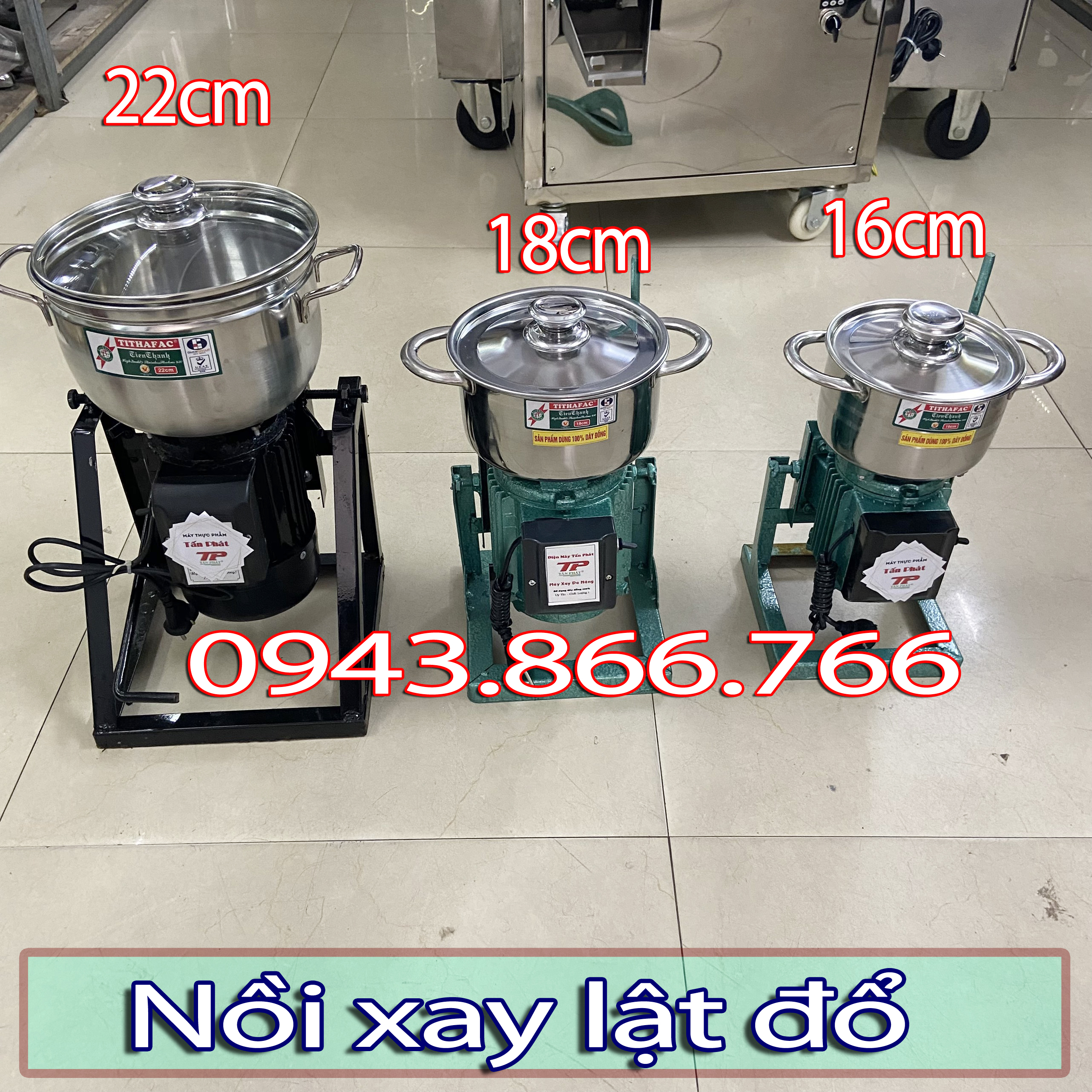 Nồi xay thịt, xay riềng, xay sả ớt,....thiết kế dạng lật nghiêng